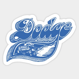 Vintage Dodge Pick-Up Art (Blue) Sticker